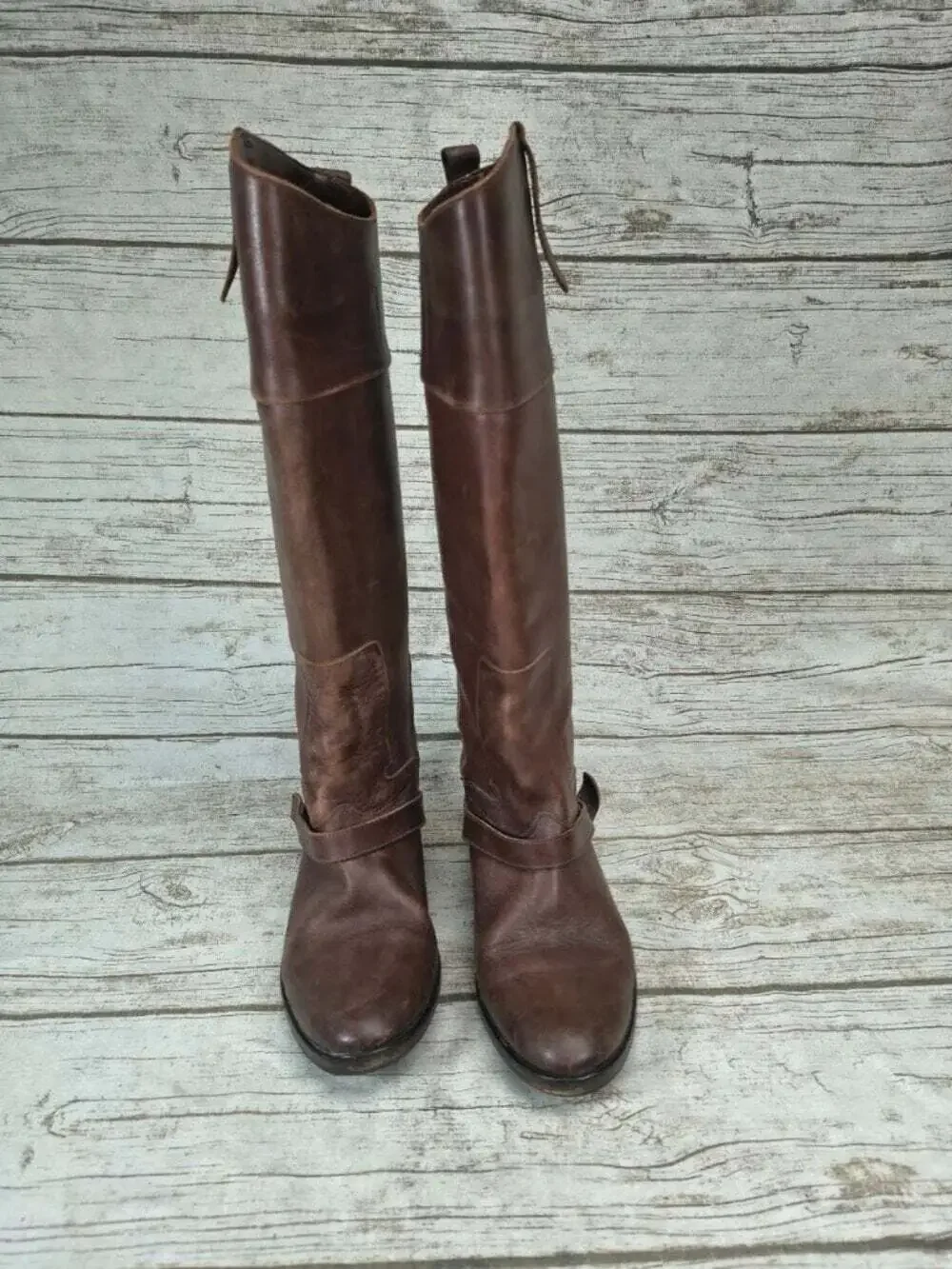 Golden Goose Brown Leather Knee High Boots Size 36 Made in Italy
